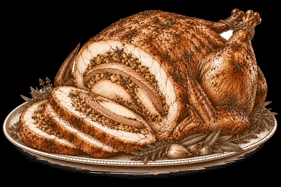 Hand-drawn turkey illustration